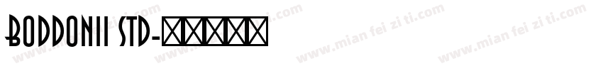 BODDONII STD字体转换